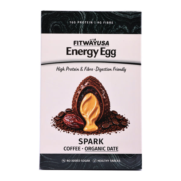 FitWay USA Spark Coffee & Date Energy Ball 100g | 11g Protein