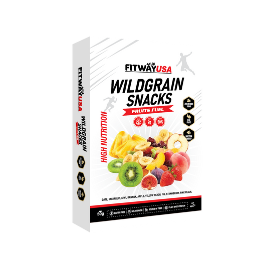 FitWay USA Wildgrain Fruits Fuel Snacks 50g | Real Fruit Mix