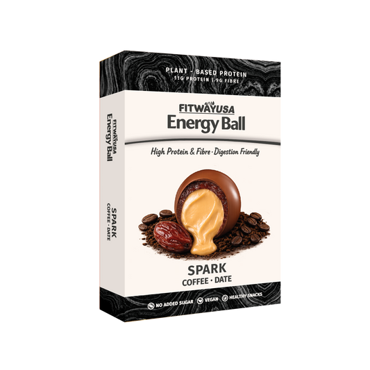 FitWay USA Energy Ball Spark Coffee & Date 100g | 11g Plant-Based Protein