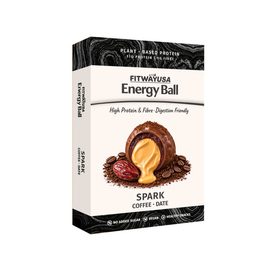 FitWay USA Spark Coffee & Date Energy Ball 100g | 11g Protein