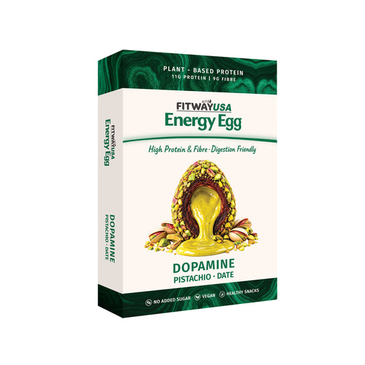 FitWay USA Dopamine Pistachio & Date Energy Ball 100g | 11g Protein