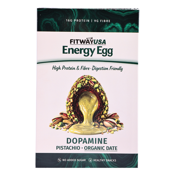 FitWay USA Dopamine Pistachio & Date Energy Ball 100g | 11g Protein